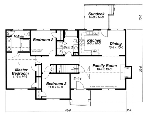 Floor Plan image of Dickens-C House Plan